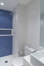 Detalhe Pastilhas E Nicho De Marmore Inspiracao Para Banheiro Nicho Banheiro Apartamento Colorido