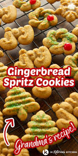 Grandma S Gingerbread Spritz Recipe Spritz Cookies Cookie Recipes Recipes