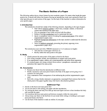 The position paper is based on facts that provide a solid foundation for your argument. Research Outline Template 8 For Word Doc Pdf Format