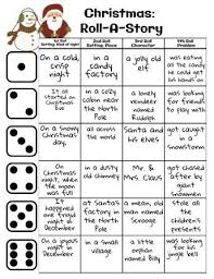 Christmas Roll A Story Christmas Languagearts Christmas Writing Christmas Lesson Christmas School