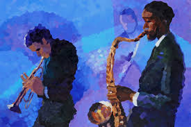 Jazzart ® is the jazz art and jazz painting division of heidelberg editions international which is the fine art publisher to e.j. Jazz Blue Original Oil Painting Tunstull Studio