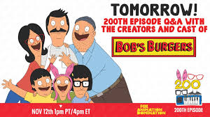 Watch anytime on fox now and hulu. Bob S Burgers On Twitter The 2 0 0 Th Episode Is Almost Upon Us Join Our Cast And Creators Tomorrow In The Variety Streaming Room At 1pm Pt 4pm Et Https T Co Yjimwlfxob