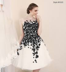 We will give you a short white wedding dress ideas that will make you look more elegant, charming and shining. Black And White Short Wedding Dress Fashion Dresses