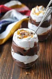 Easy Chocolate Trifle Recipe Chocolate Pudding Desserts Desserts Individual Desserts