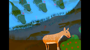 Slowly, the buffalo moved his body to the ground. The Story Of A Mousedeer And Crocodiles Digital Storytelling Project Youtube