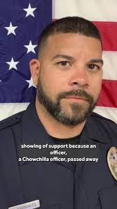 Police and firefighters escorted the son of a fallen Chowchilla police  officer to school in Galt. Officer Ray Barrantes died during a crash while 