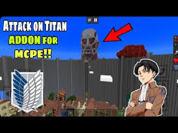 .of aot in mcpe game.3. Attack On Titan Addon For Minecraft Pe How To Download Attack On Titan Map In Mcpe 2021 Youtube