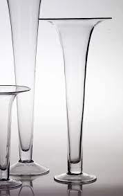 Free shipping on orders over $25 shipped by amazon. Tall Clear Glass Flared 23 5 Trumpet Vases Save 38 Tall Glass Vases Glass Flower Vases Clear Glass Vases