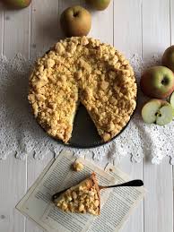Heute gibt es eine apfel mandel tarte nach französicher art. Apfelkuchen Mit Frischkase Und Knusprigen Streuseln Sparflammchen