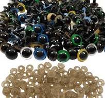 100PCS 3-8mm Black Plastic Safety Eyes For Toys Diy Kit Crafts TeddyBear  Toy Eye For Doll Decoration Accessories