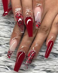 Tons of instagram and youtube ideas for classy, short, simple and neutral colour looks. 20 Long Acrylic Glitter Coffin Nails Design Within Snow Flower Page 2 Of 5 Ibaz Red Nails Glitter Coffin Nails Designs Valentines Nails