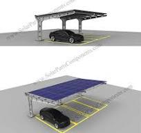 4 cars solar carport