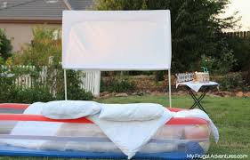 144 diagonal inches of pure want to build a high quality diy projector screen? How To Build An Outdoor Movie Screen My Frugal Adventures