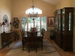 Double pedestal dining table affinia rectangular dining table affinia rectangular dining table bridges 20 thomasville carries such a stylish selection of classic upholstered dining chairs these thomasville upholstered dining room chairs. Thomasville Dining Set Elysee Style Table 8 Side Chairs Price Reduced Ebay
