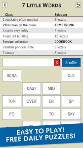 Maybe you would like to learn more about one of these? 7 Little Words A Fun Twist On Crossword Puzzles 5 10 31 Download Android Apk Aptoide