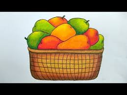 Mengenal buah buahan ppak mengenal buah buahan prasekolah. Gambar Buah Buahan Dalam Keranjang Untuk Diwarnai