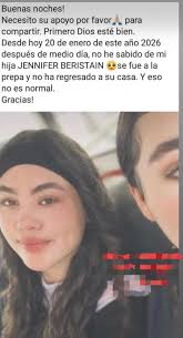 Enero2026 SE BUSCA 🛑🔎 DESDE 20 ENERO 2026 VISTA EN OTAY TIJUANA BC  DESAPARECIDA📍🆘 👤 JENNIFER BERISTAIN 🛑ENVIA MENSAJE A LA PAGINA 📱💻  🛑CUALQUIER INFORMACION SERA ANONIMA 🗣️📱🛑☎️664 822 3529
