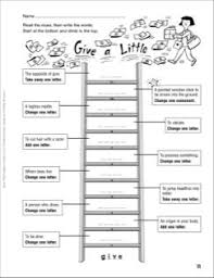 Give A Little Word Ladder Grades 4 6 Word Ladders Word Families Similes And Metaphors