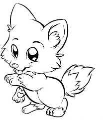 Home animals coloring pages fox coloring pages easy standing fox coloring. Cute Baby Fox Coloring Pages Coloring Home