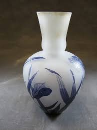 Andre Delatte Nancy Cameo Glass Vase Art Glass Vase Vase Art Deco Glass