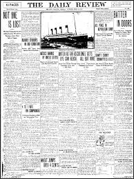 titanic newspapers articles & records