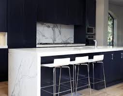 Black Kitchen Cabinet Design Idea Inspiration With Marble Countertops Modern Black Kitchen White Modern Kitchen Black Kitchens