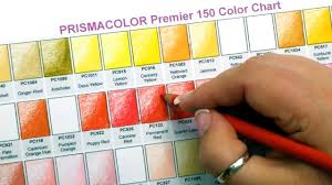 Prismacolor Premier Colored Pencils 150 Color Swatches