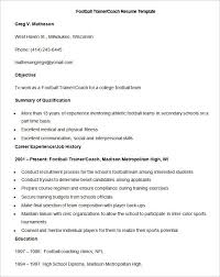 When filling in the experience section of your resume, include your relevant teaching experience and your main accomplishments for each position you have held. Sample Football Trainer Coacsample Football Trainer Coach Resume Templateh Resume Template Teacher Resume Template Teacher Resume Teacher Resume Template Free