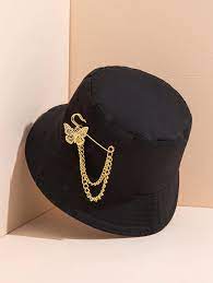 Butterfly Chain Brooch Dual Purpose Fisherman Hat Shein Usa Funky Hats Outfits With Hats Cute Hats