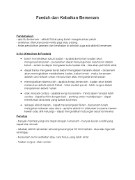 Please copy and paste this embed script to where you want to embed. Faedah Dan Kebaikan Bersenam