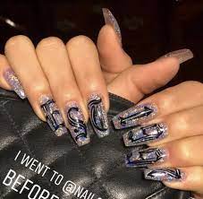 Birthday Nails Est 21st Birthday Nails Birthday Nails Swag Nails
