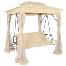 Hollywoodschaukel Im Pavillon Design Mit Bettfunktion Und Insektenschutz In Cappuccino Terrassen Gartenlaube Terrassen Schaukel Gartenschaukel