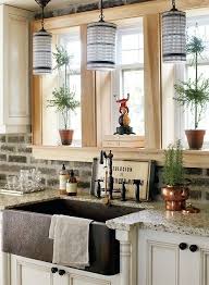 farm house sink. i want exposed brick