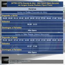 297TRO Cotia (Caucaia do Alto) – São Paulo (Metrô Morumbi) – Ônibus  Intermunicipais