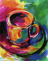 Coffee Dreams 1 By Kathy Morton Stanion In 2021 Coffee Art Drawing Coffee Art Painting Cup Art