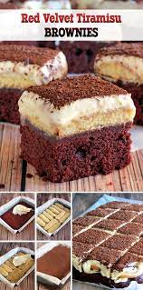 Red Velvet Tiramisu Brownies Yep You Aren T Dreaming This Is The Red Velvet Tiramisu Brownies Desserts Brownie Recipes Tiramisu Brownies