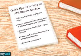 Apa format, more officially known as american psychological association, is one of two main documentation styles used in the united states. How To Write An Apa Results Section