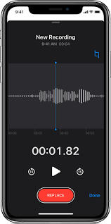 If you don't like the voiceover voice, you can change it to a male, change to different accents, and download a bunch more. Use The Voice Memos App Apple Support