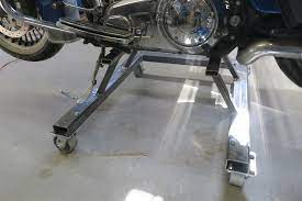 If using a hammer and dolly, the principle remains the same. Homemade Motorcycle Dolly Harley Davidson Forums