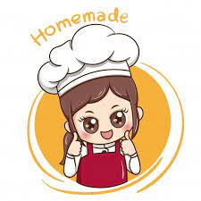 Please enjoy the stickers for whatsapp the stickers are already in lampiri with words in it. Female Chef Bakery Logo Design Food Logo Design Inspiration Chef Logo