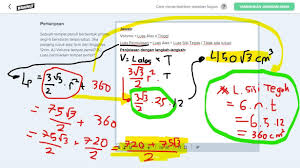 Sebuah Tempat Pensil Berbentuk Prisma Segi 6 Beraturan Tanpa Tutup Jika Panjang Rusuk Alas 5cm Dan Brainly Co Id