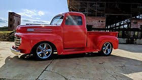 Image result for Vermilion 1950 Ford Truck