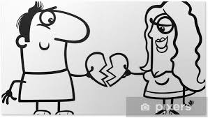 Poster Pareja De Enamorados Para Colorear De Dibujos Animados Pixers Vivimos Para Cambiar