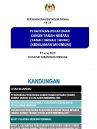 Mengandung semua pindaan hingga 15hb mac by malaysia. Peraturan Kanun Tanah Negara