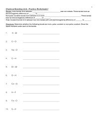 A single stick represents sharing of does it match your answer to (a)? Ionic And Covalent Bonds Worksheet Answers Worksheet List