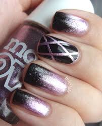 Black And Purple Ombre Nails Black Purple Glitter Nails Manicure Nailart Naildesign Nailpolish Hair Beauty Stylische Nagel Fingernagel Nageldesign