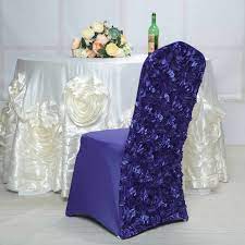 purple satin rosette stretch banquet spandex chair cover banquet chair covers spandex chair covers chair cover