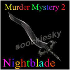 Dies ist ein virtueller gegenstand im spiel murder mystery 2 (mm2) auf roblox! Roblox Mm2 Nightblade Godly Murder Mystery 2 Neu Knife Messer Gun Item Waffe Eur 2 19 Picclick De