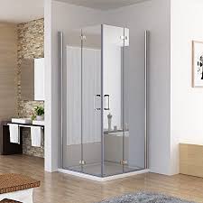 Duschkabinen glas faltbar duschkabine duschabtrennung glas nach maß glasprofi24. Duschkabine 100 X 100 X 195 Cm Eckeinstieg Falttur 8mm Esg Hebe Senkfunktion Duschabtrennung Ex213 Amazon De Baumarkt