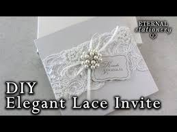 Elegant Beaded Lace And Brooch Wedding Invitation Diy Invitations Youtube Zaproszenia
